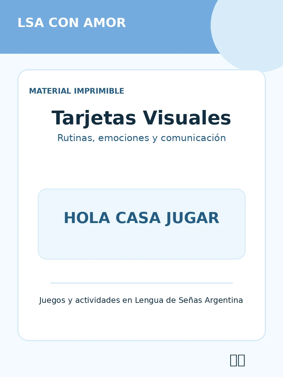 Vista previa de material imprimible de LSA
